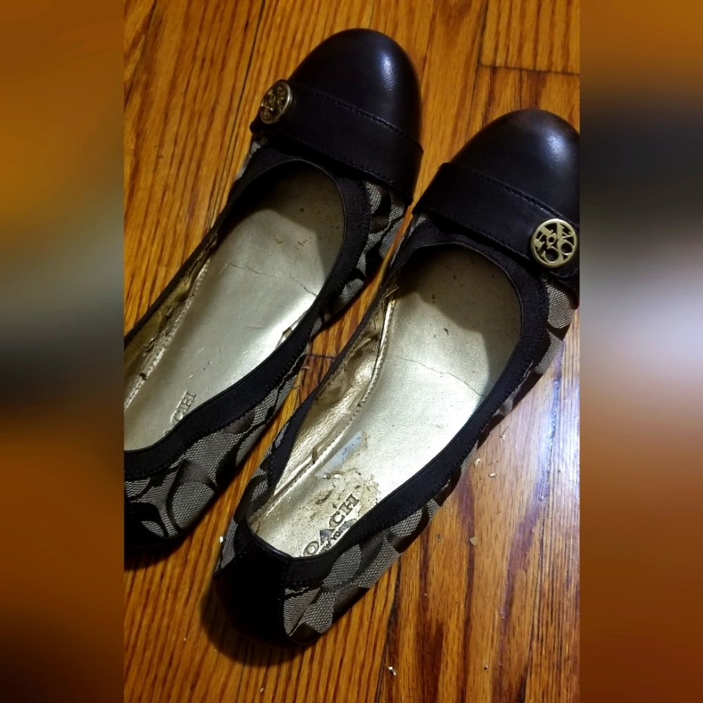 Coach Monogram Ballet Flats